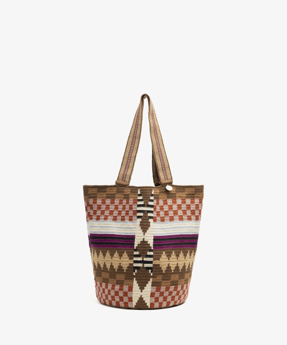 CALA BAG - FELICITY - BURGUNDY & BROWN 