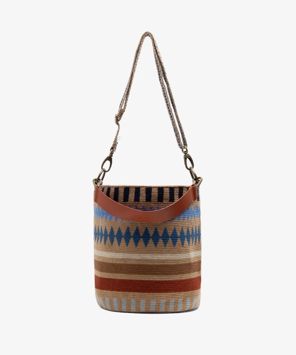 LOLA BAG -  BRIDGET- TOAST & BLUE