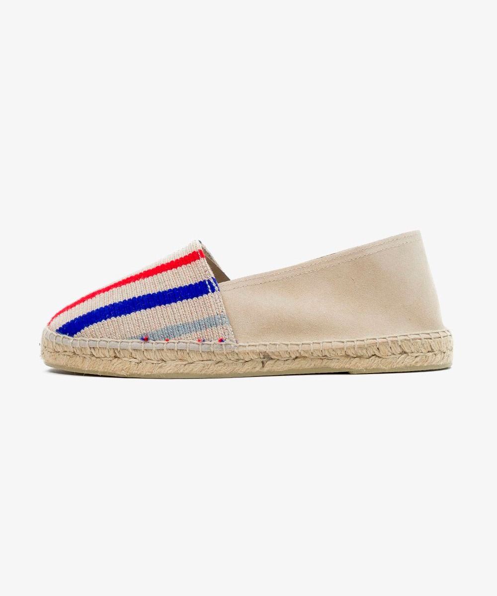 MEN'S ESPADRILLE - STRASS - RED & BLUE