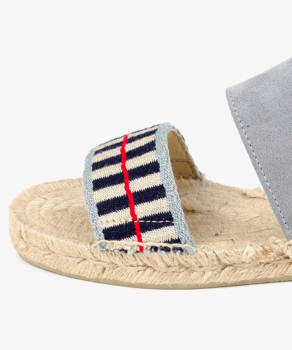 ESPADRILLE WITH TWO BANDS - DOVER - grey & red