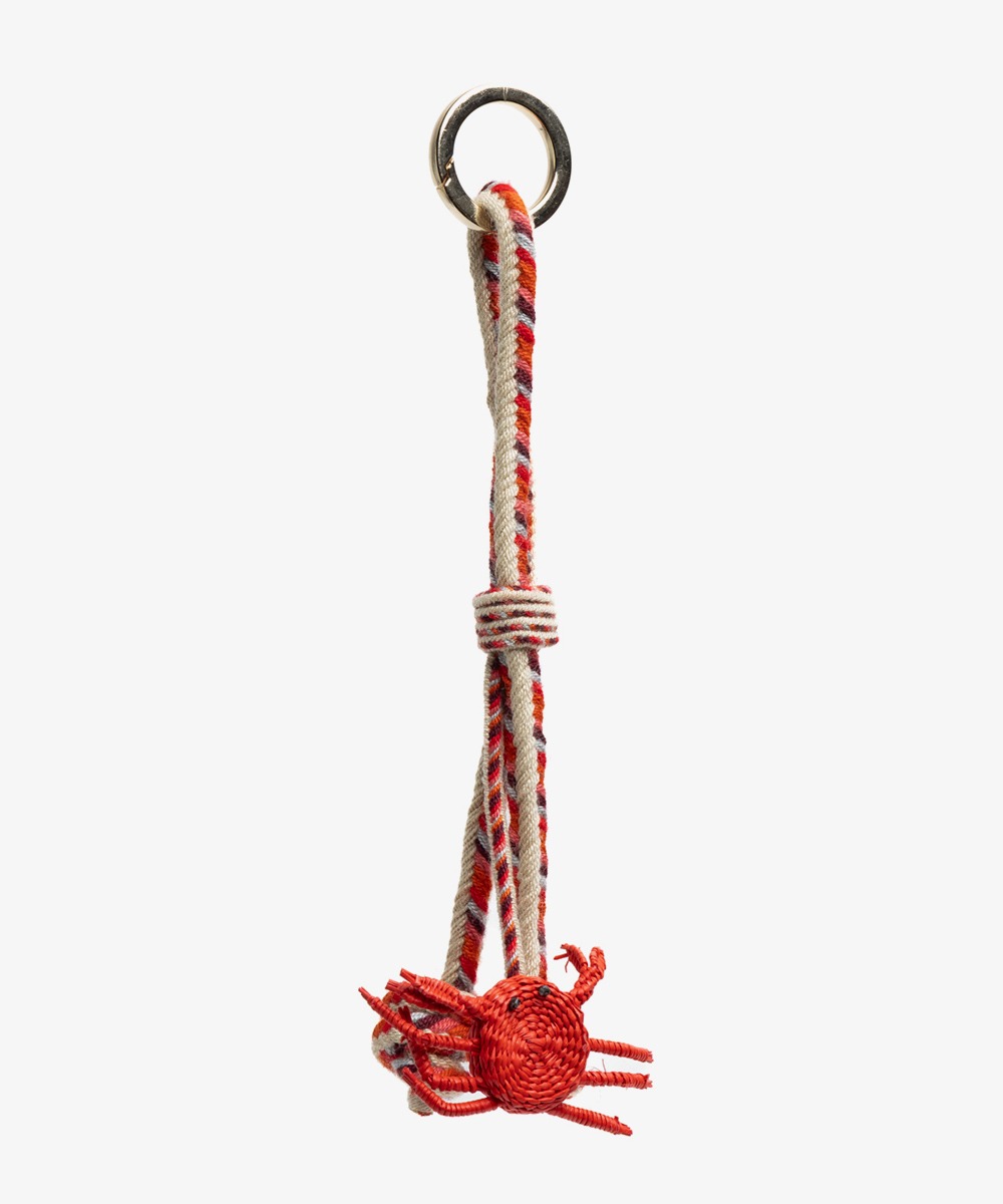 IRACA CHARM CORD WITH KEYRING - CRAB