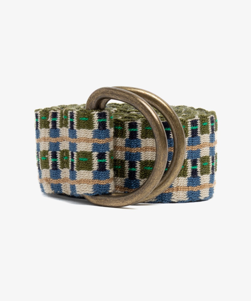 Buckle belt- GREEN & BLUE