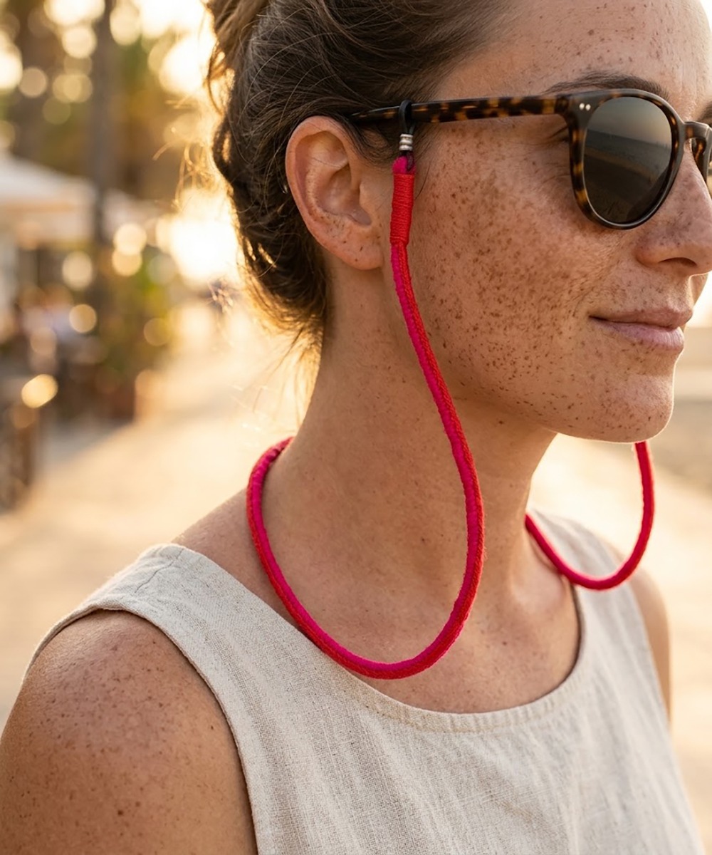 Cordón de gafas - ROJO & FUCSIA