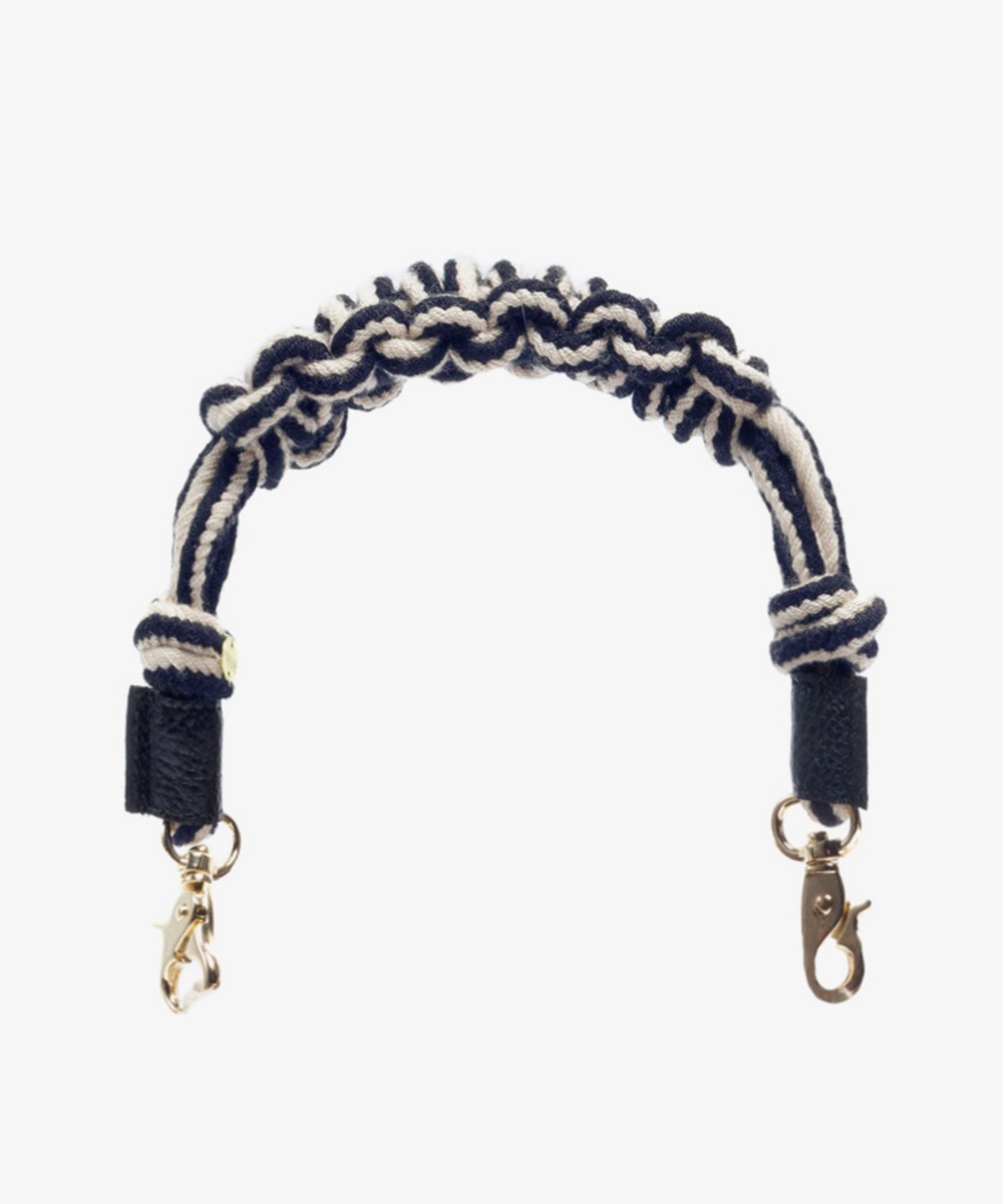Asa de bolso de cordón - MACRAMÉ AZUL MARINO