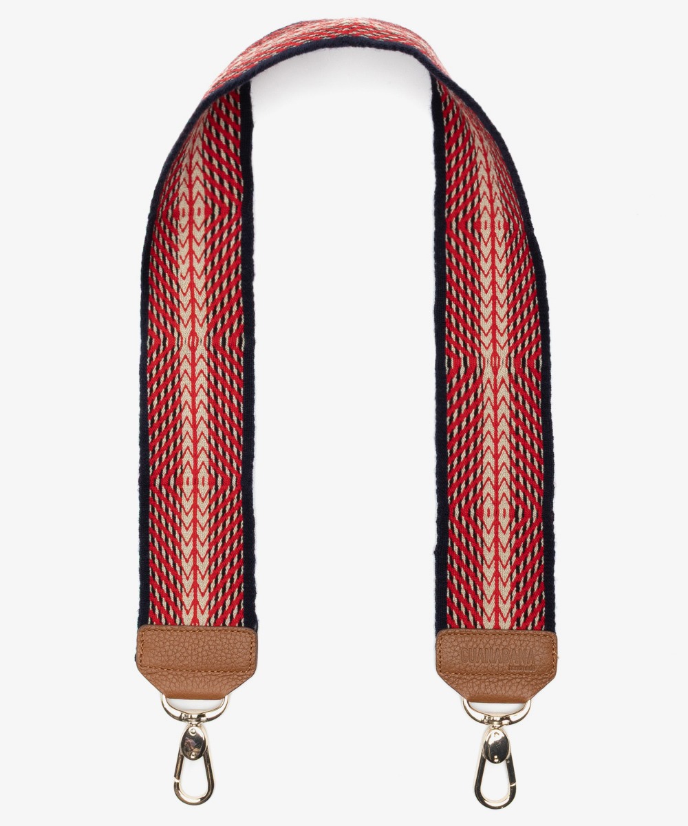 Bag strap - GREEK - NAVY & RED