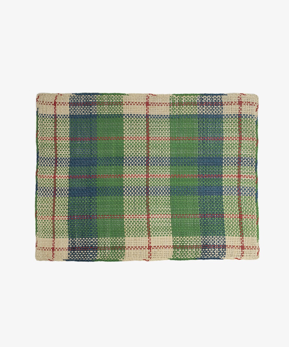 INDIVIDUAL RECTANGULAR IRACA- 1 UNIDAD- VERDE Y AZUL