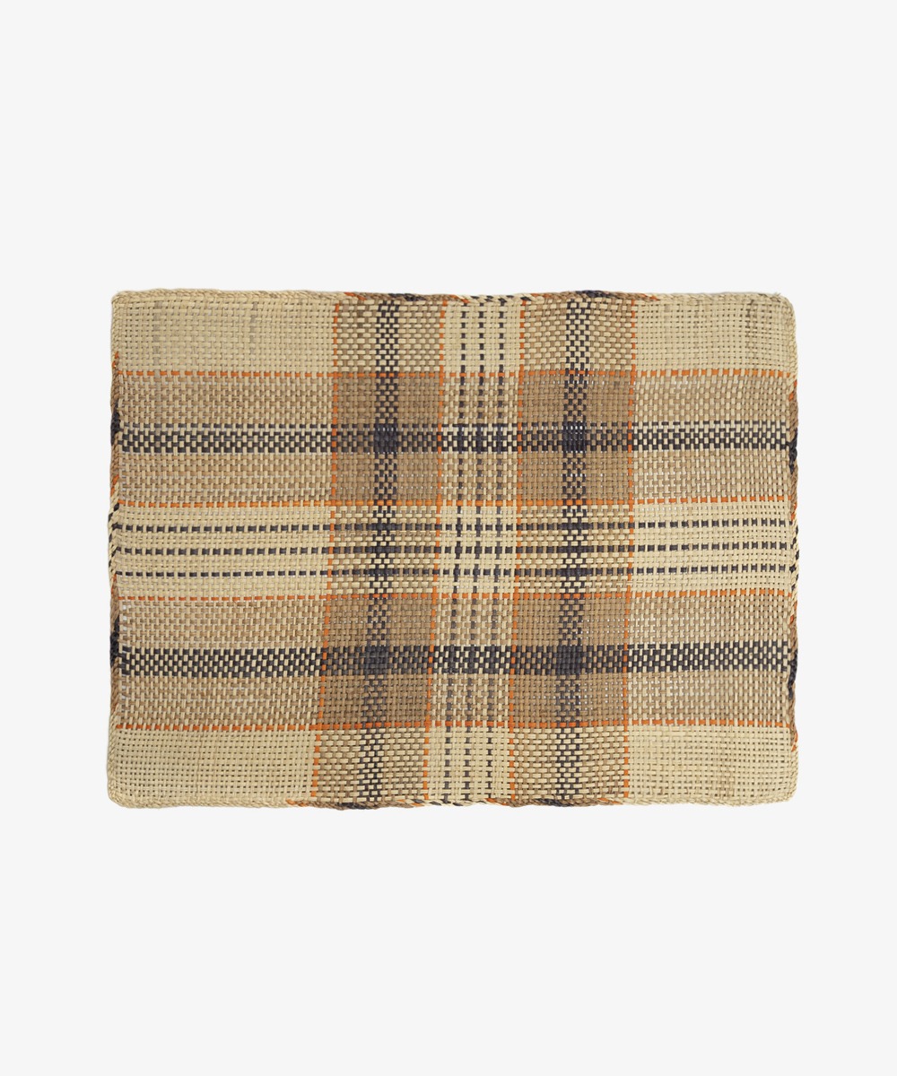 INDIVIDUAL RECTANGULAR - 1 UNI - BEIGE, NEGRO Y NARANJA