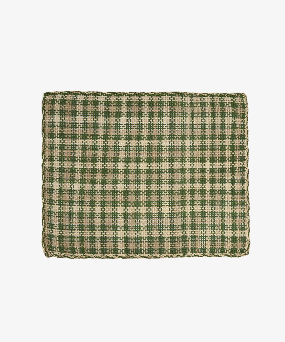 Rectangular placemat - 1 pc - GREEN & TOASTED