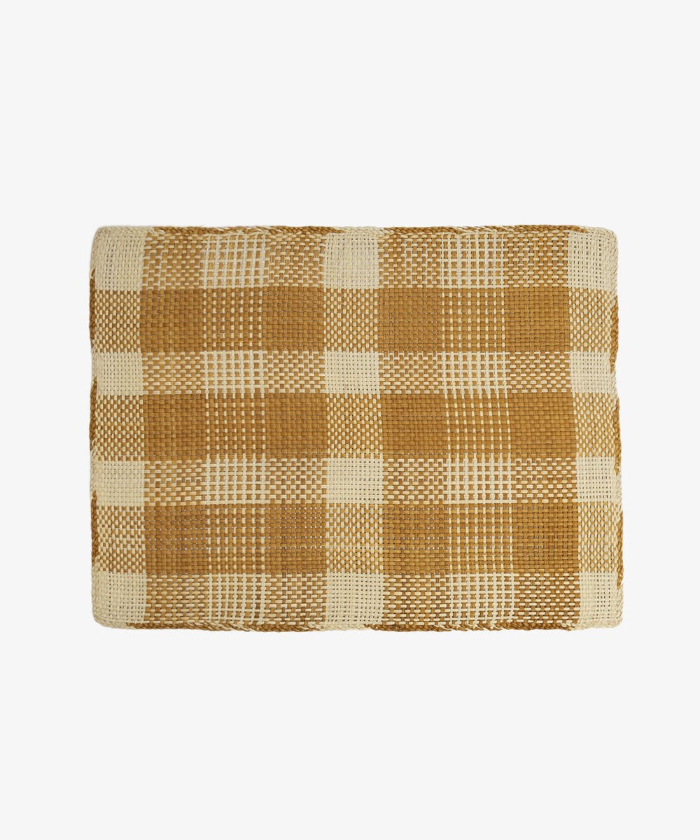 Rectangular placemat - 1 UNIT - BEIGE & MUSTARD