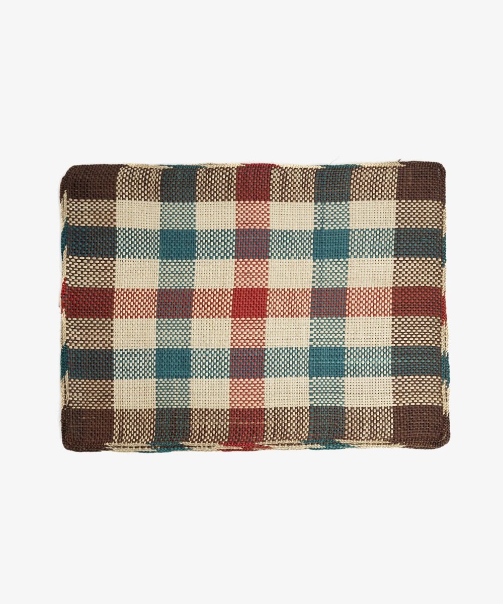 Straw placemat- SET OF 6- YELLOW, RED & GREEN