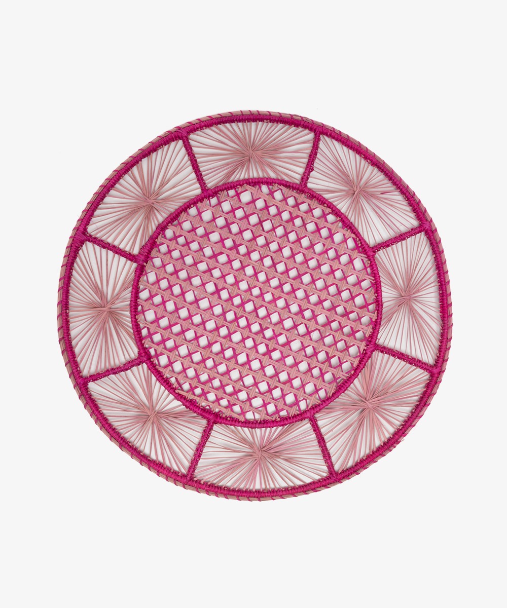Placemat - stars - FUCHSIA & BABY PINK