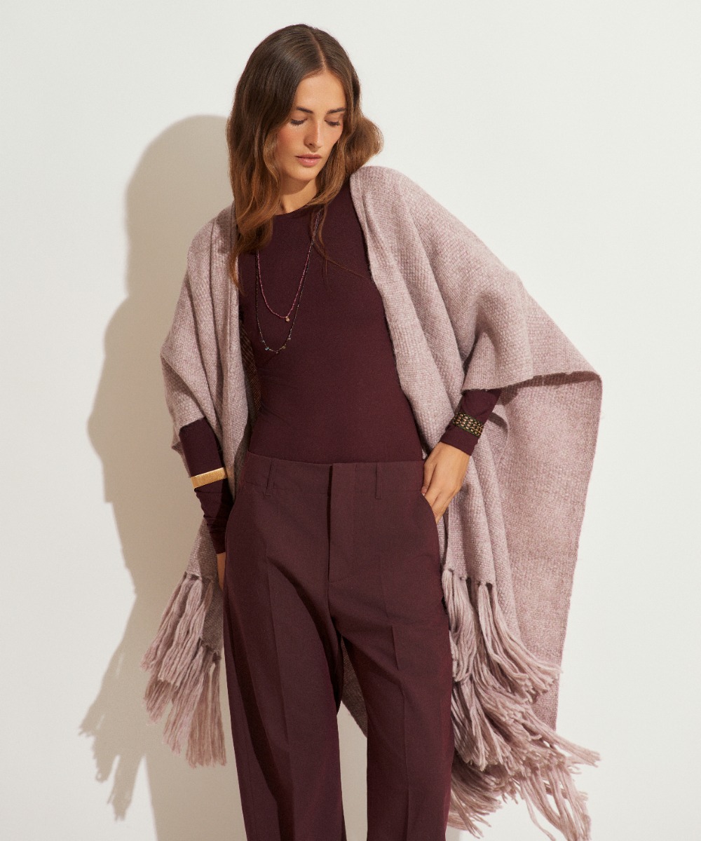 PONCHO JOSEPHINE - ROSA CLARO