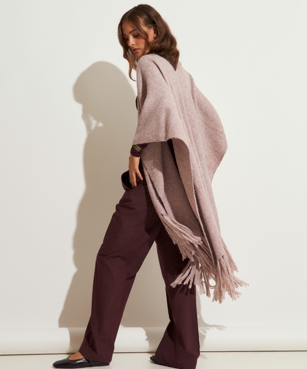 PONCHO JOSEPHINE - ROSA CLARO