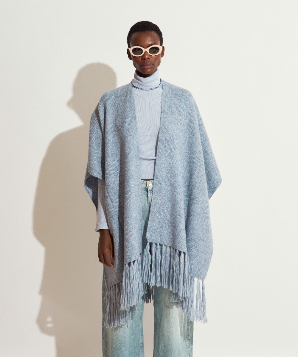 PONCHO JOSEPHINE - AZUL CLARO