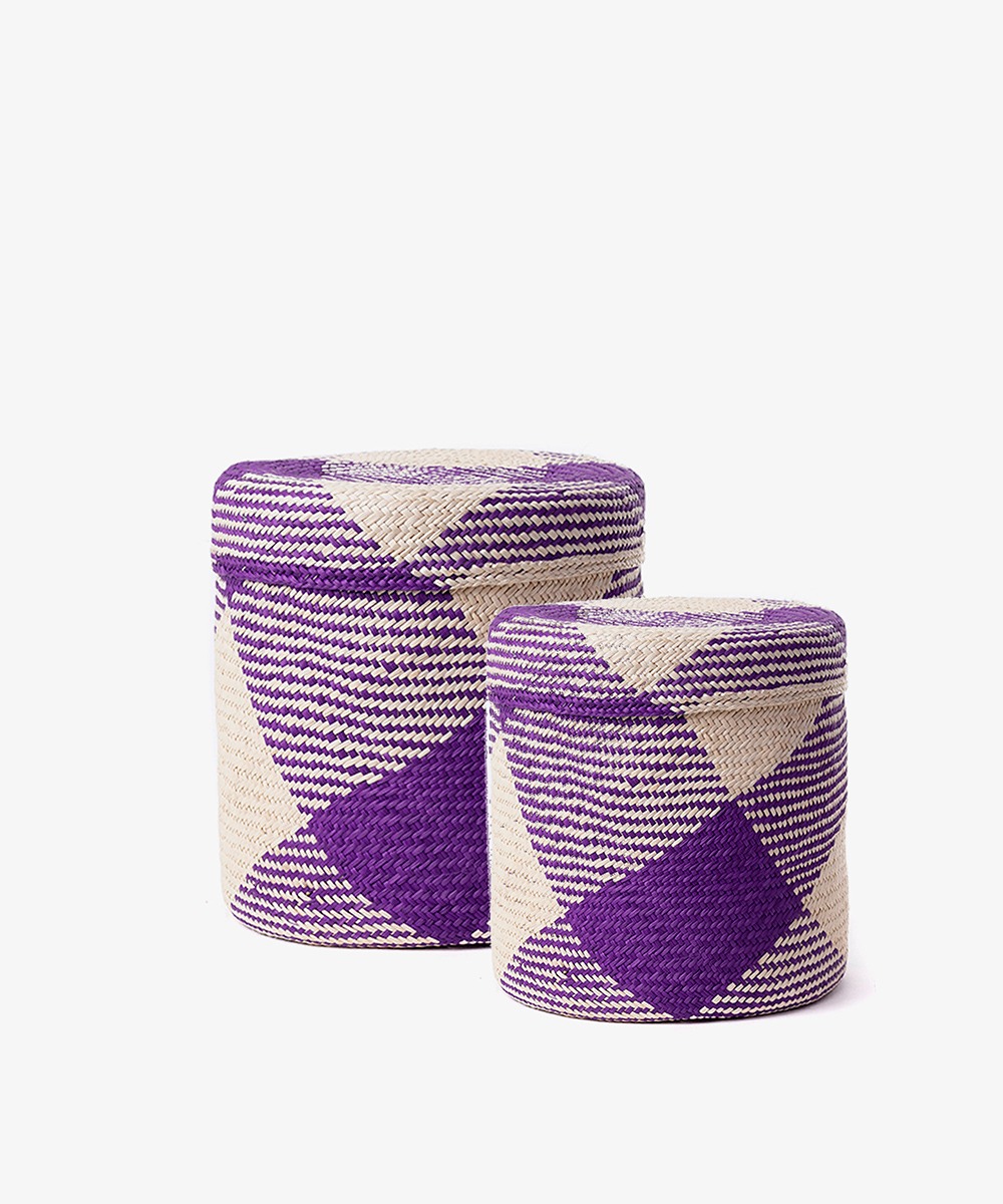 Iraca Basket Set/2 Design ARUBA
