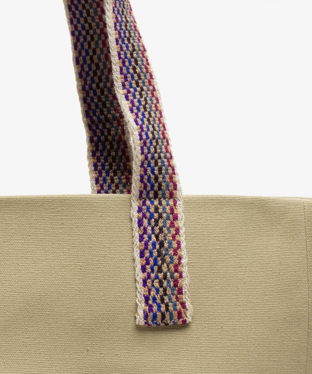 BOLSO CANVAS - KAKI - VERDE Y MARINO