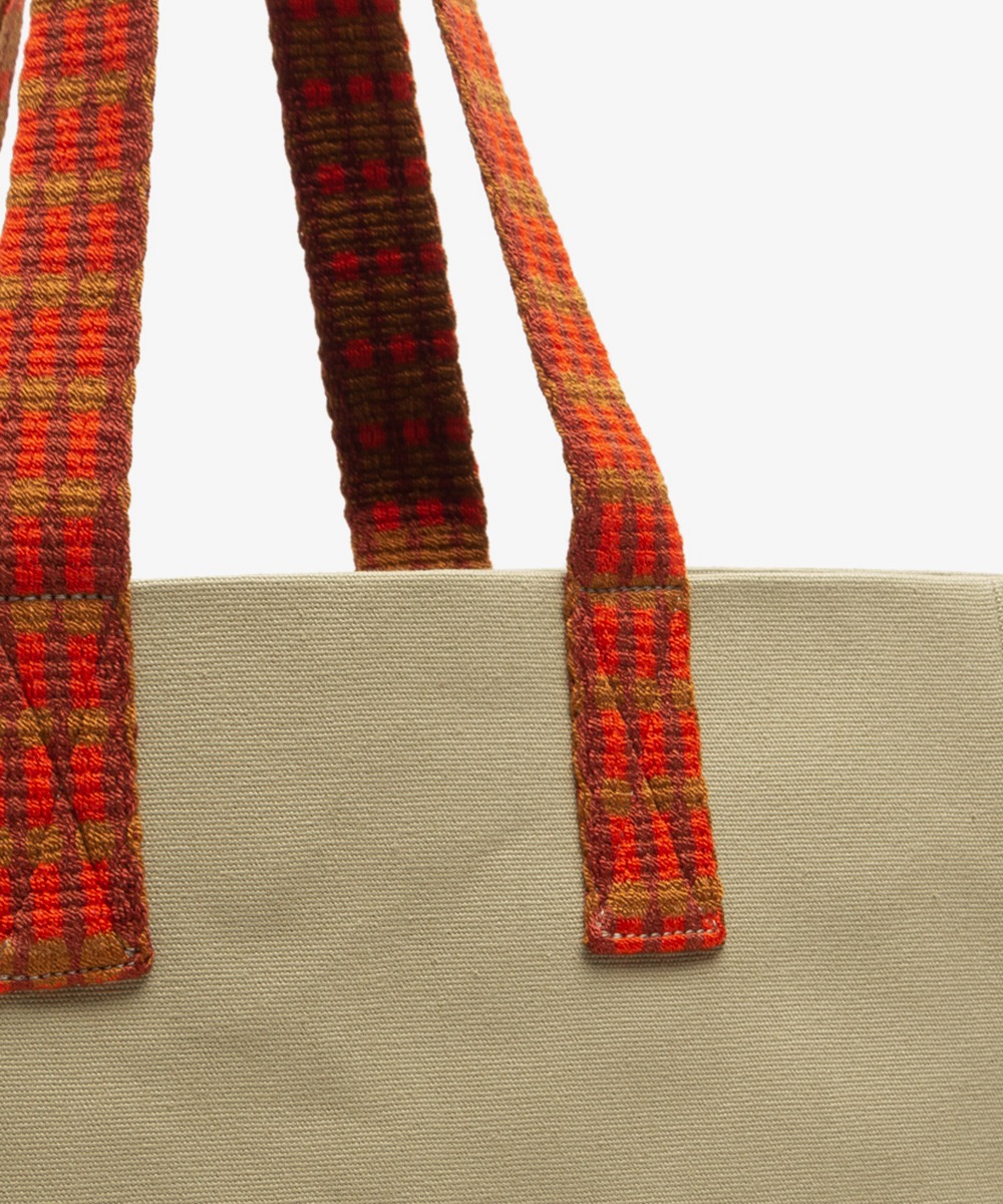 BOLSO CANVAS - KAKI - TERRACOTA
