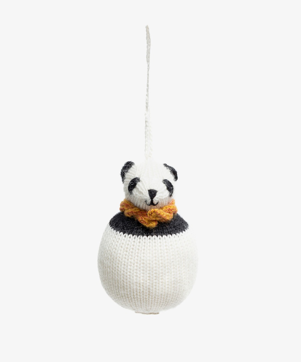 CHRISTMAS ORNAMENT - PANDA BEAR WITH SCARF