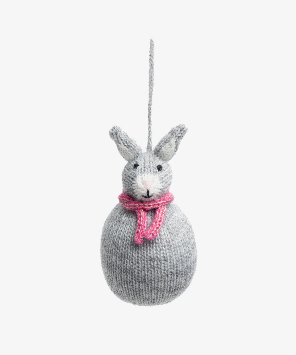 CHRISTMAS ORNAMENT - BUNNY WITH SCARF