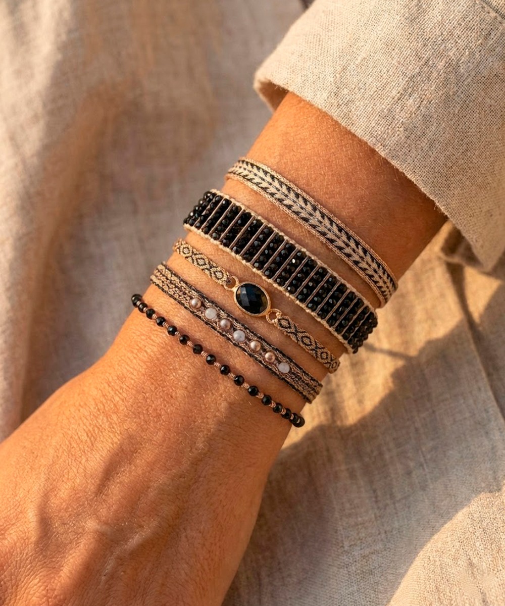 SET BRACELETS - BLACK