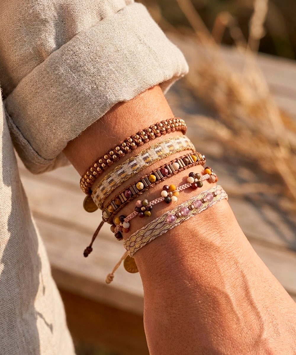 SET BRACELETS - EARTH TONES