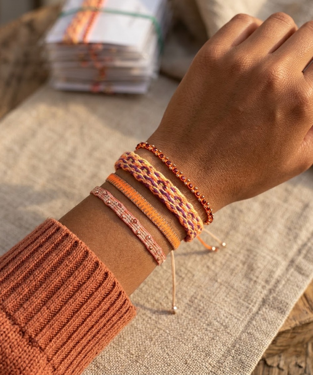 SET BRACELETS - ORANGE