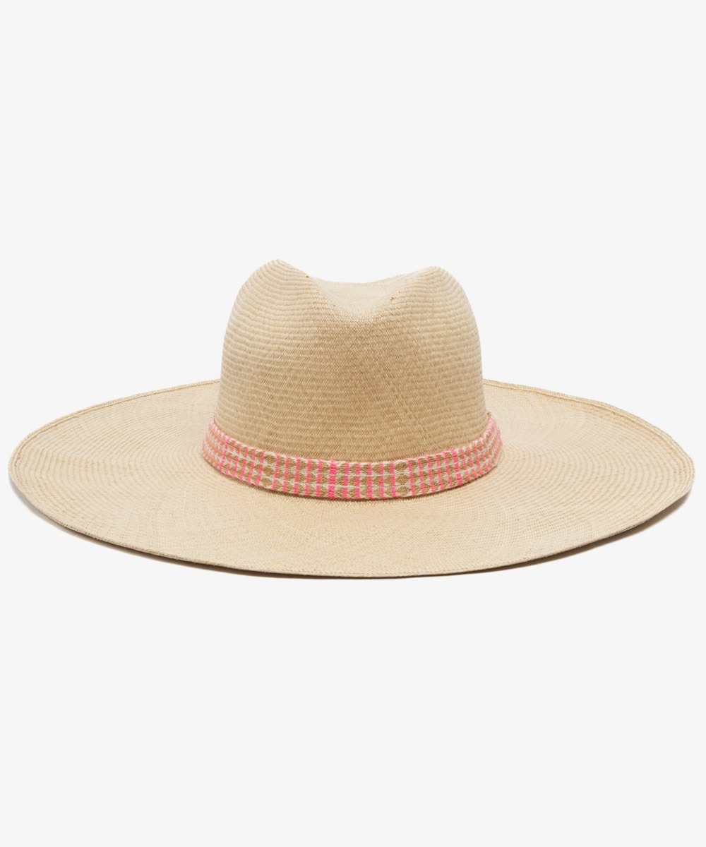 PANAMA Hat Extra Plain - XXL BRIM - TOAST