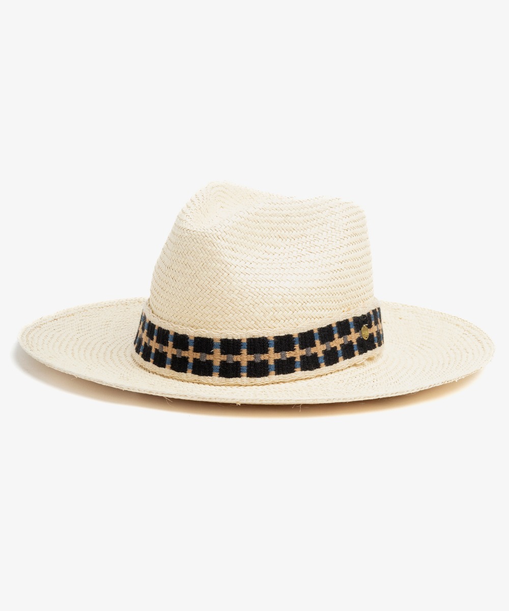 SOMBRERO PANAMA CON CINTA - BEIGE