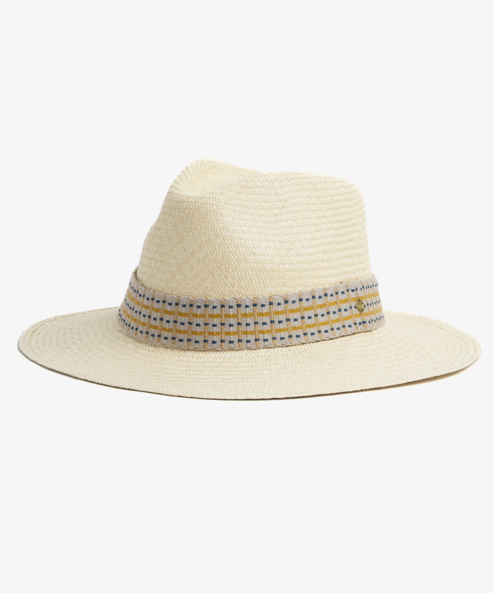 PANAMA HAT WITH RIBBON - BEIGE