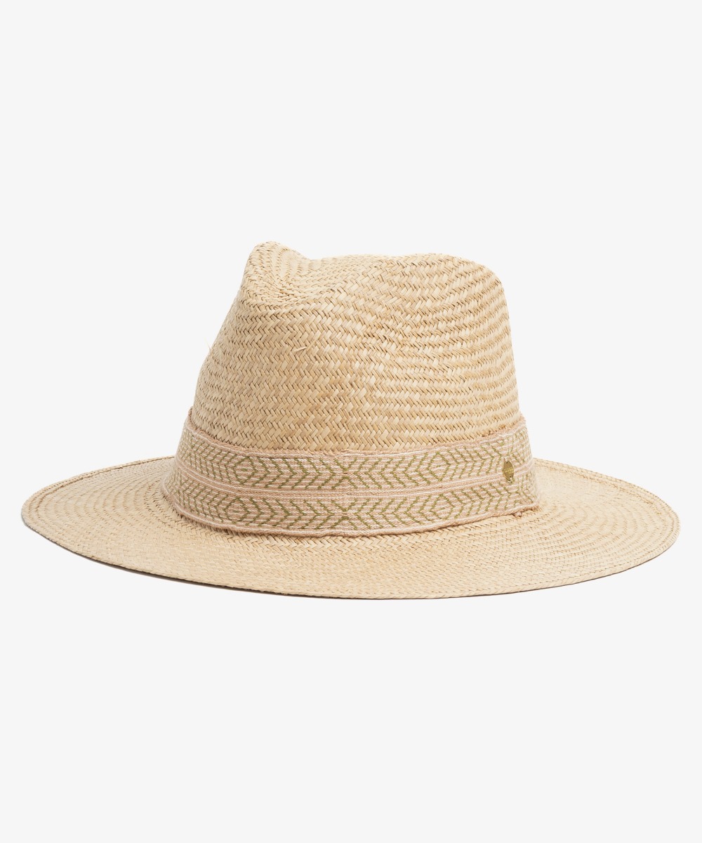 SOMBRERO PANAMA CON CINTA - TOSTADO
