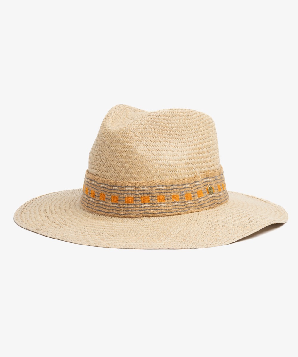 SOMBRERO PANAMA CON CINTA - TOSTADO