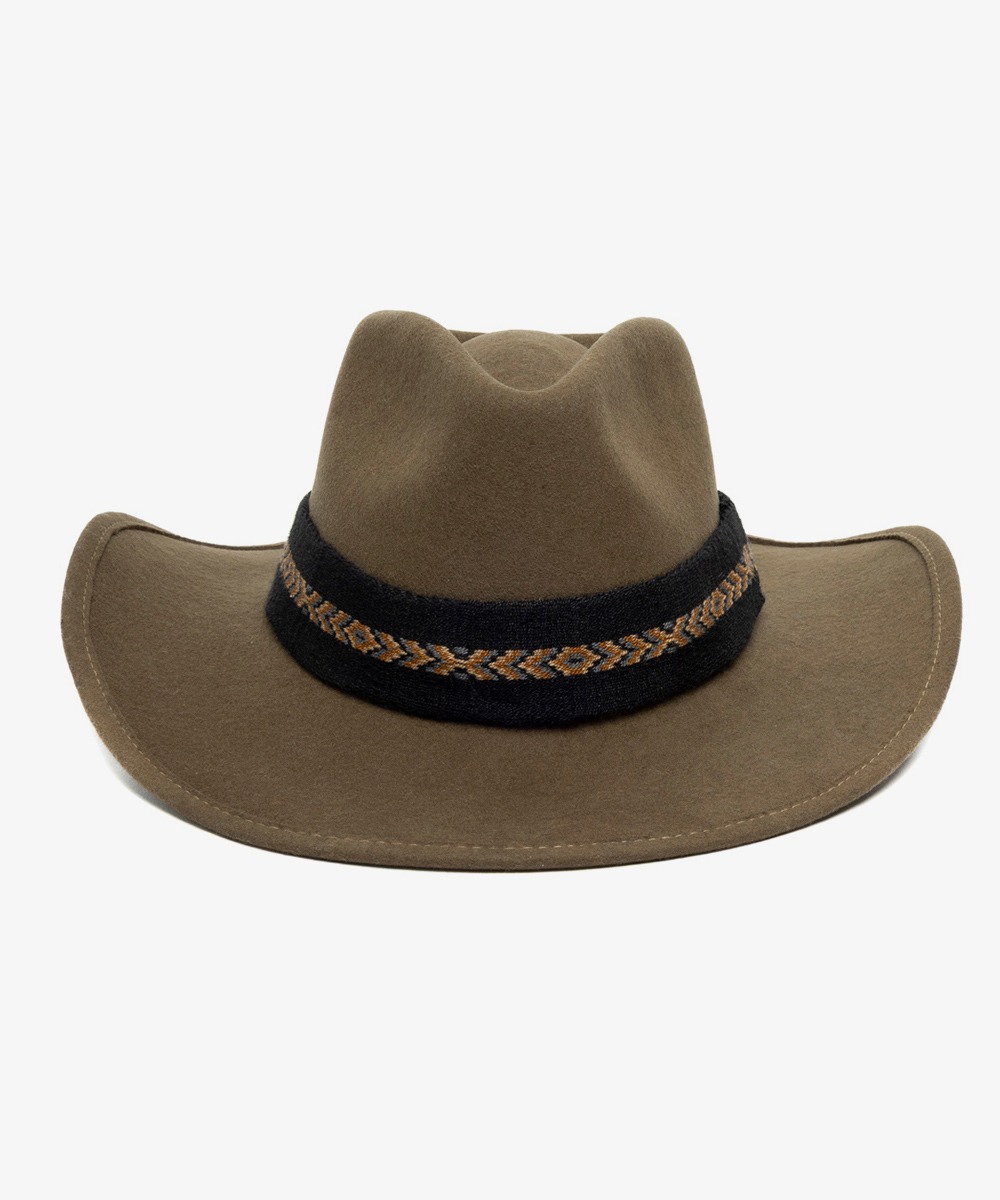 COWBOY FELT HAT 
KAKI
SIZE XL